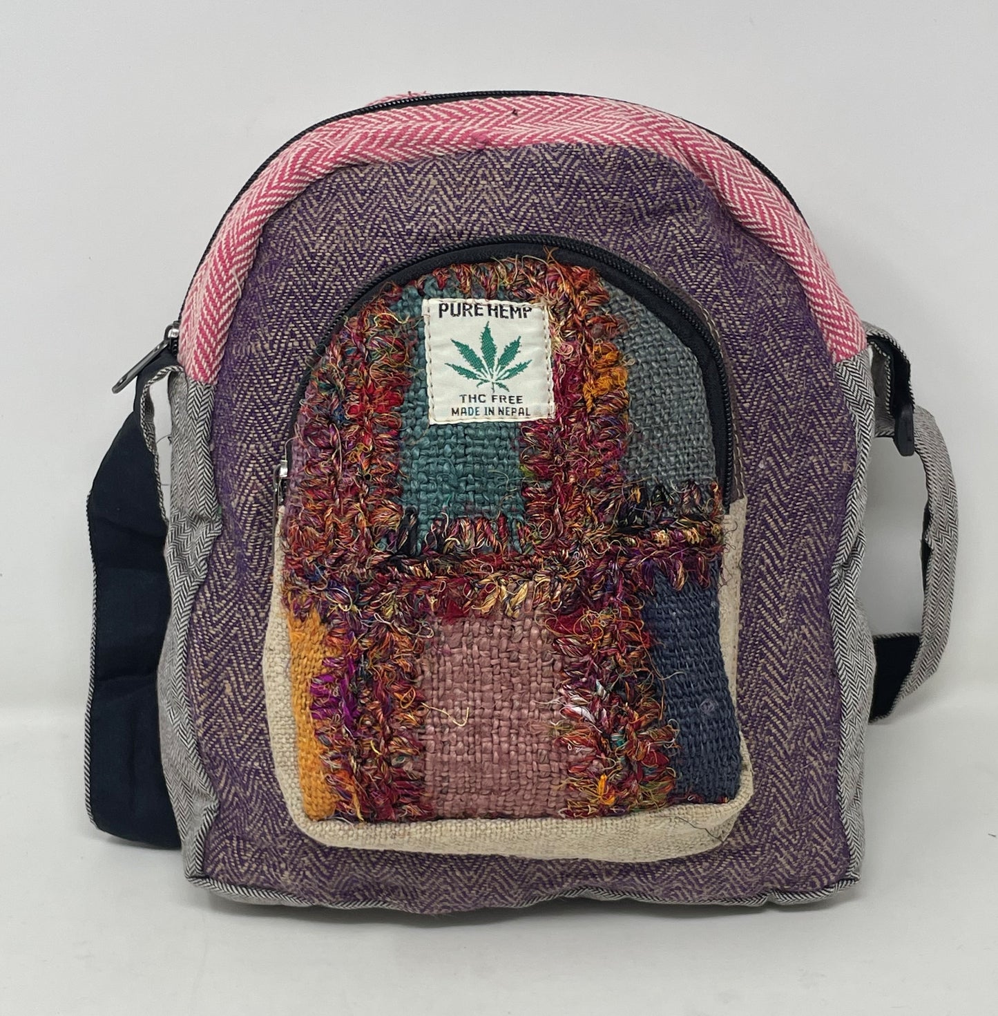 Unique Design100% Hemp Cross Body Purse Hippie Bag Handmade with Love.