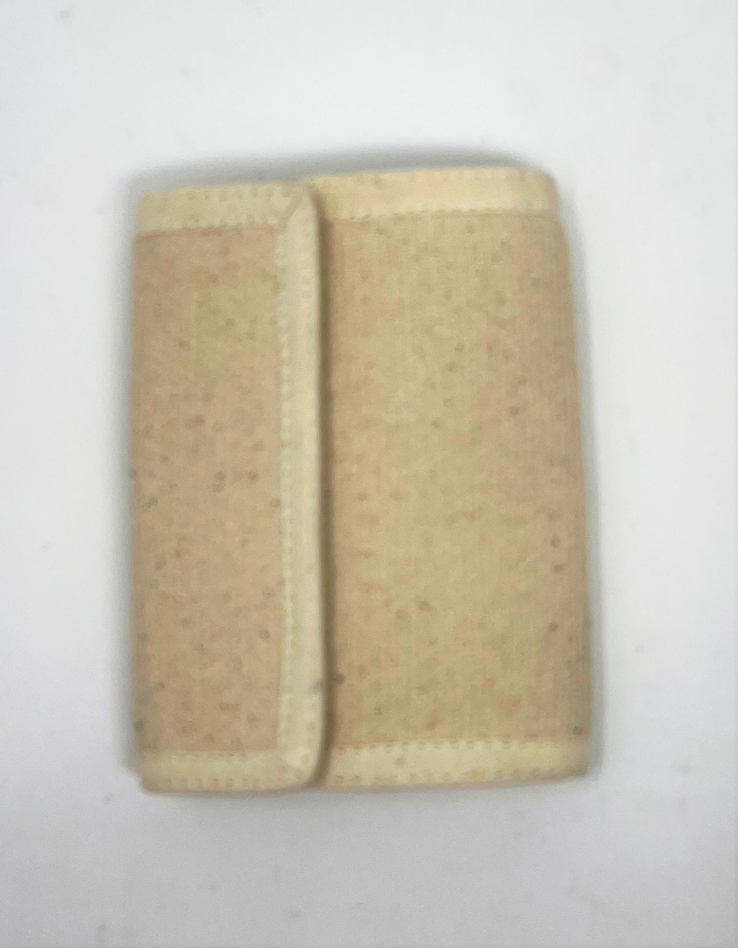 Handmade 100% Hemp Wallet with Embroidered Blue Design