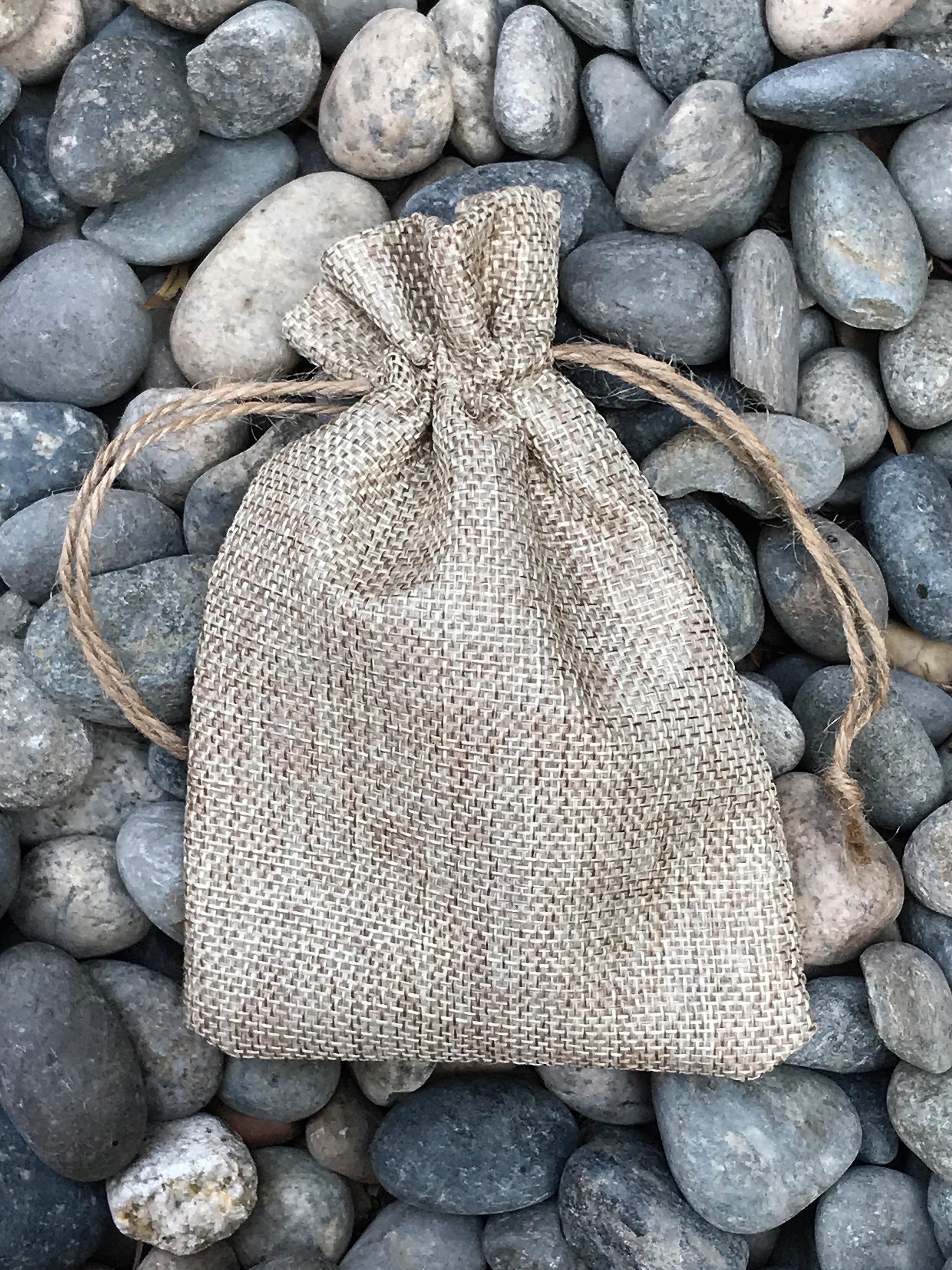 Small Burlap Bags - Jute Burlap Gift Bags Bulk - B887