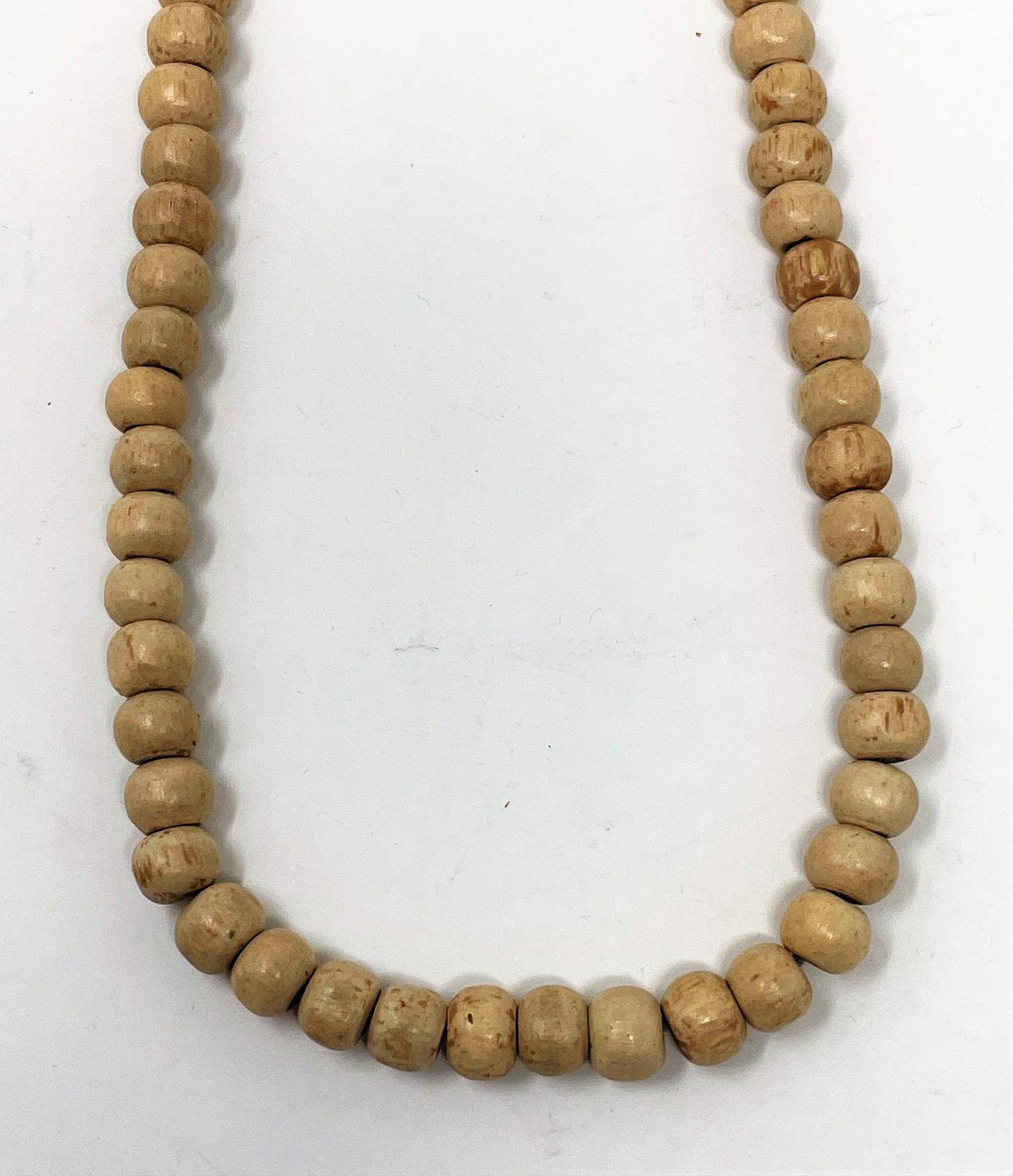 Unisex 108 Beads Light Wood Necklace Handmade