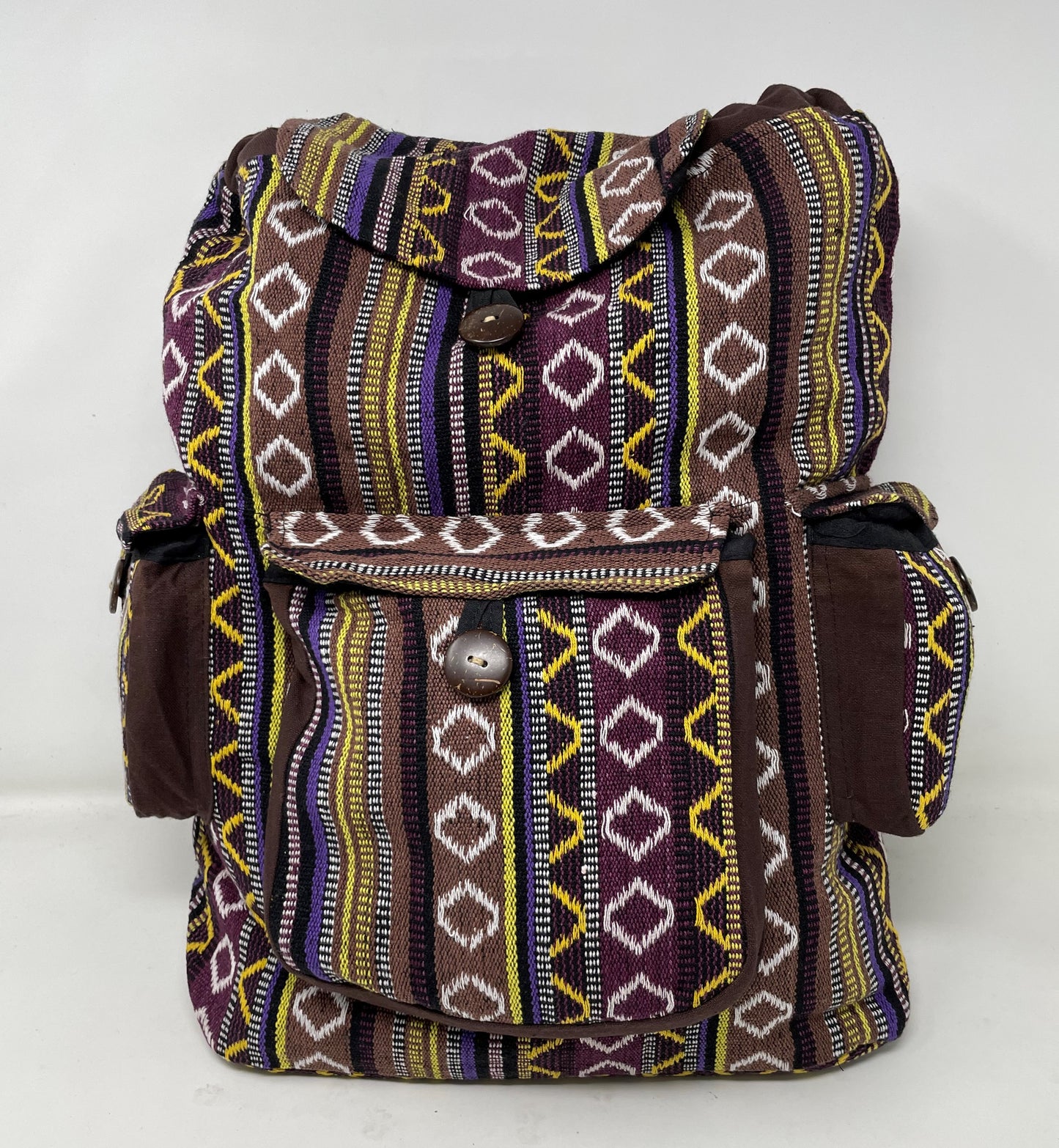 Gehry Woven Back Pack Multi Pockets - Beautiful Colorful Design