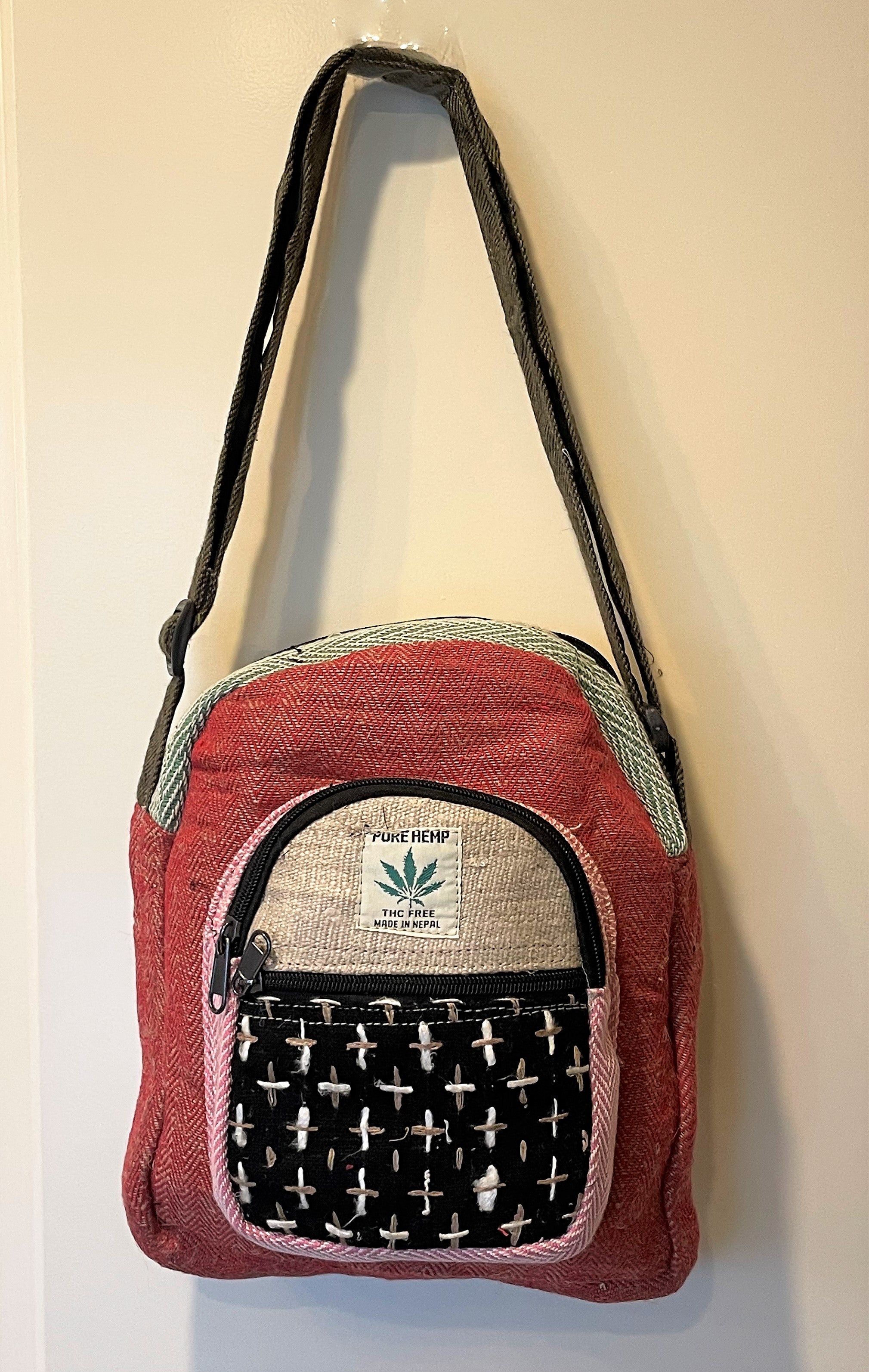 Hemp crossbody online purse