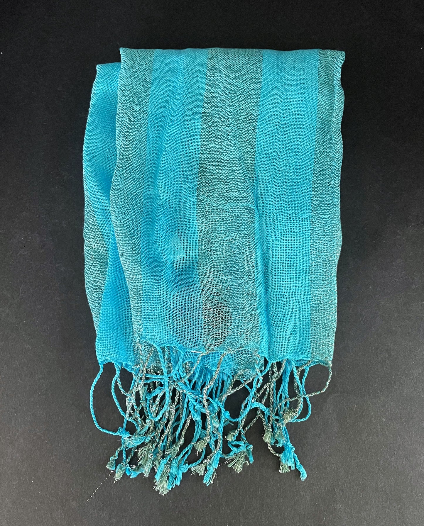 Sky Blue Silver Accent Light Weight Fashion scarf